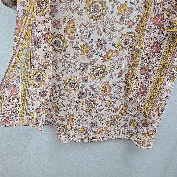 Wild Moss Women's Floral Print Sheer Kimono Boot Barn Western Wear Cardigan Wrap - Picture 7 of 10